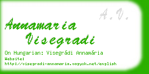 annamaria visegradi business card