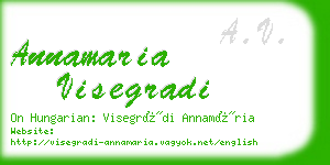 annamaria visegradi business card